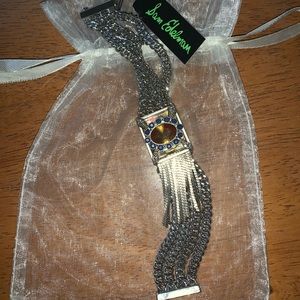 Sam Edelman Fringe Medallion Multi Row Bracelet